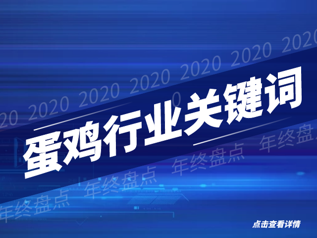 2020年蛋鸡行业关键词·年终盘点