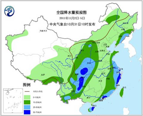 2-5日我国中东部将迎大范围降水