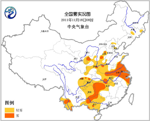 北方逐渐转晴 雨水范围向南收缩