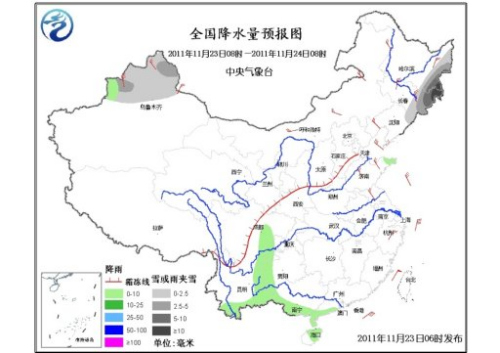 未来三天吉林等地有较强降雪 冷空气影响北方地区