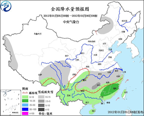 南方持续阴雨雪 近期天气格局将难以改观