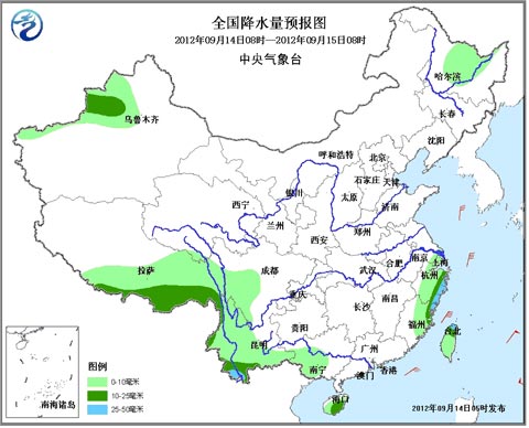 全国雨水减少雨势减弱 江南华南等地降温继续