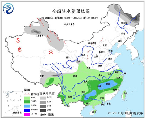北方迎大风降温和雨雪天气 南方雨势增强