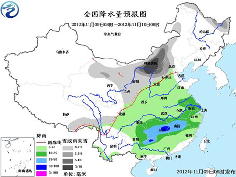 南方大部迎明显降雨 气温较低天气阴冷