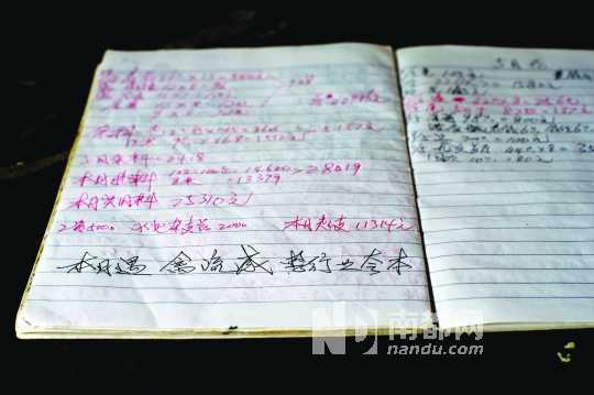 张北朝的账本上写着“4月因禽流感，全行业亏本”。