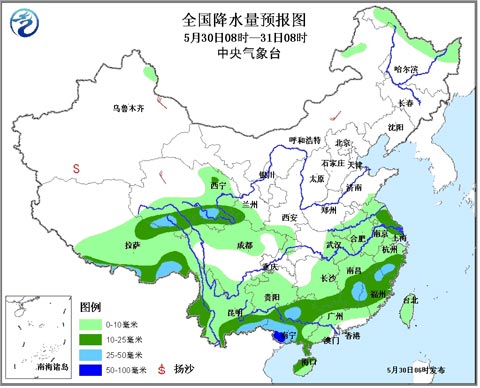 广西贵州等地仍有强降雨 北方大部阳光相伴