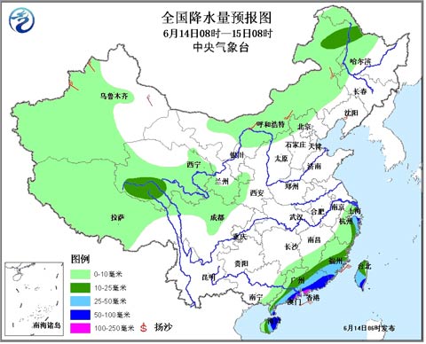 强风雨袭扰华南沿海 夏收夏种区天气晴好