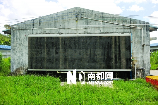 <p>    用于鸡舍降温的水帘幕墙。</p>