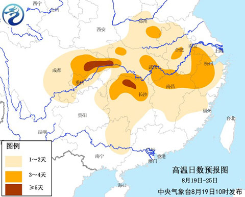 未来一周南方高温天气将明显缓解