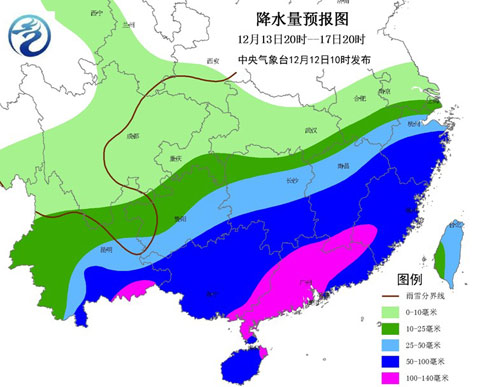 南方将有较强降雨 部分雨量接近或超过历史同期极值