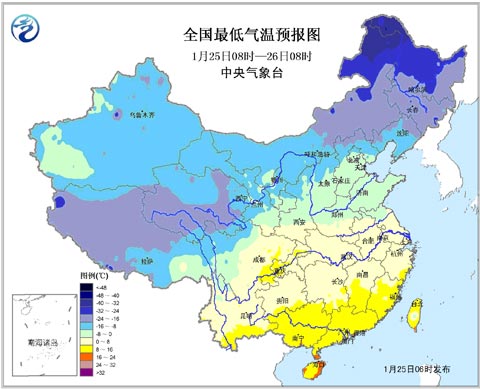 北方多冷空气影响 南方部分气温偏高8-12℃