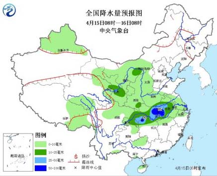 新疆东北气温“跳水” 长江中下游地区多降水
