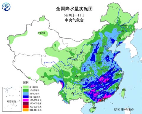 本周两轮强降雨连袭南方 北方短暂回暖再降温