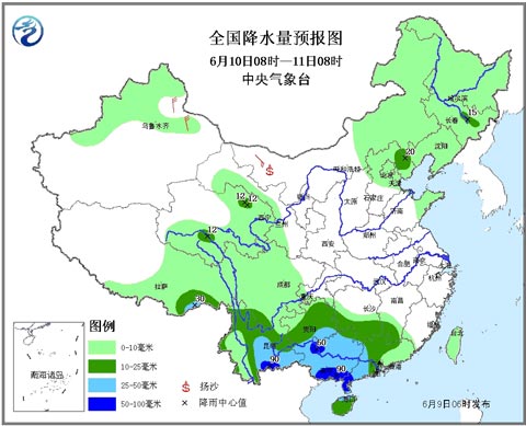 西南多雨助云南“解渴” 东北华北多雷雨