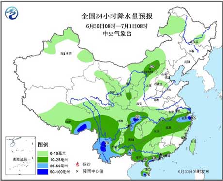 长江中下游较强降雨再起 云贵川渝雨势渐弱