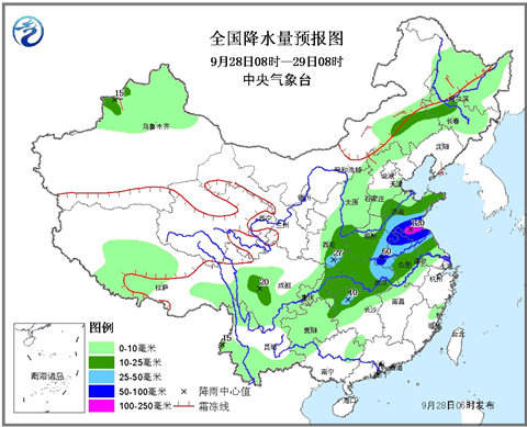 山东江苏有大暴雨 较强冷空气袭北方