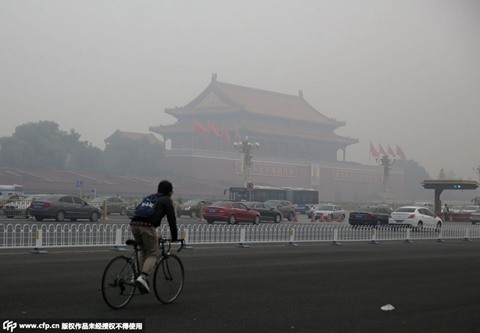 今明中东部霾持续 西北华北降温15℃ 