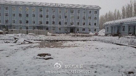 昭苏雪景（图片来源于新浪微博）
