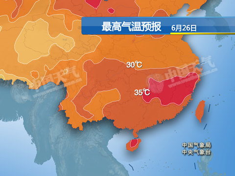 江苏安徽有暴雨 江南华南将迎持续高温