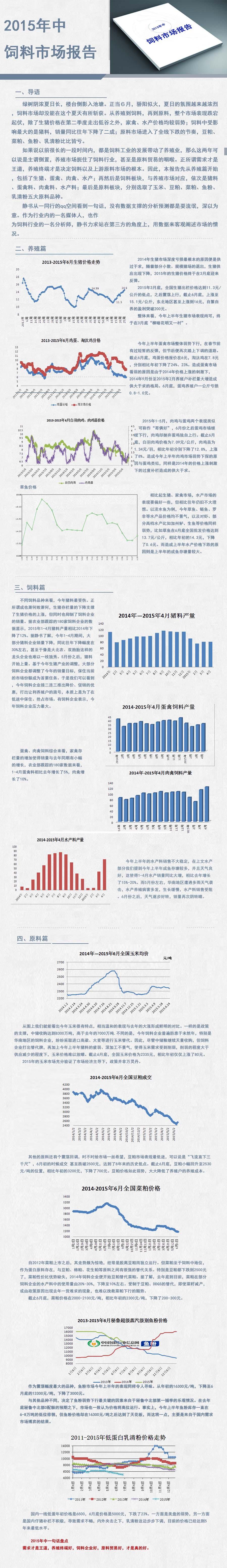 图片报告：2015年中饲料市场报告