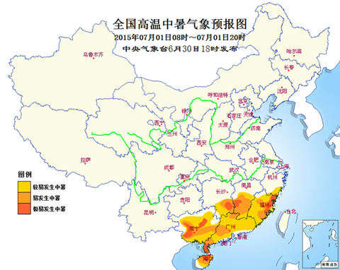 江南高温天将明显消减 华南依旧闷热