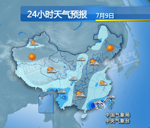 我国西部多降雨 江淮江南湿凉天气缓解
