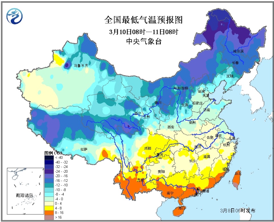 全国降温预报图图片