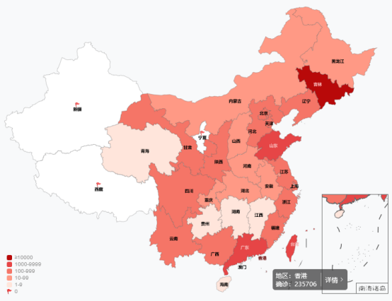 2022全国各地疫情图图片