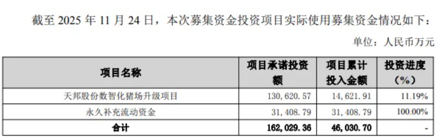 又一家上市猪企补流过冬，天邦终止13亿数智化猪场升级项目
